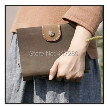 

100% Handmade Genuine Leather Notebook Vintage Diary Book Retro Notepad Creative Gift Travel Journal High Quality