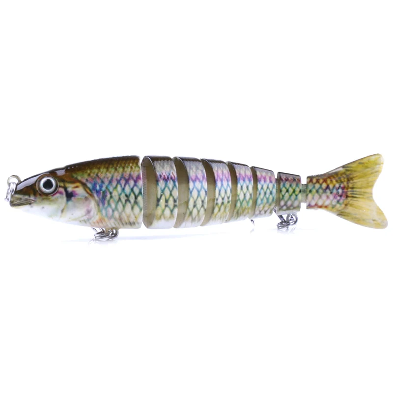 

New HENG JIA Multi-section bionic bait bait cardboard packaging 12.7cm / 18g color:Multicolor