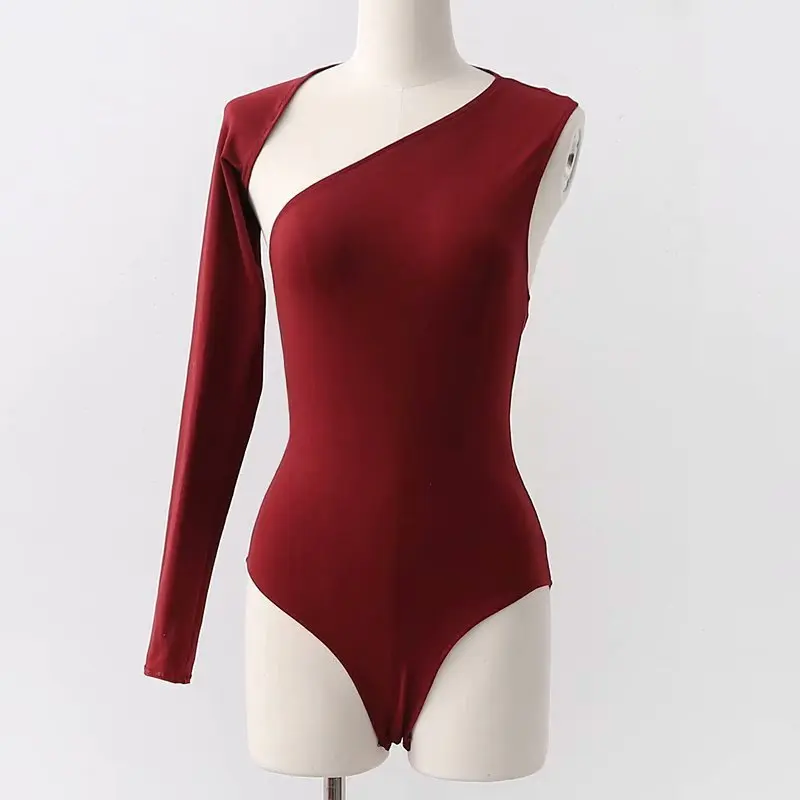 

Hot sale XD28-1867 European and American fashion style single shoulder neck irregular pants