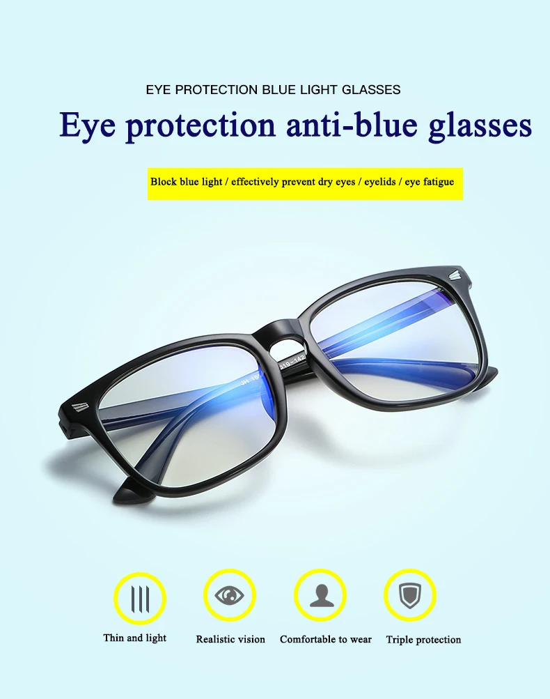 Новые компьютерные очки, оправа для женщин и мужчин, защита от синего излучения для взрослых, плоское зеркало, квадратная оправа для близорукости, очки Y16
