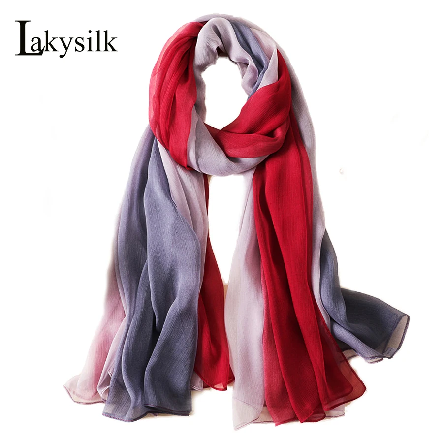 Buy [Lakysilk]New Designer Scarf Women Silk Shawl
