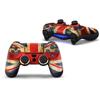 

2PCS/LOT 2 pieces for Flag Dustproof protective skin and vinyl material decal for PS4 controller full cover#TN-P4C-0004