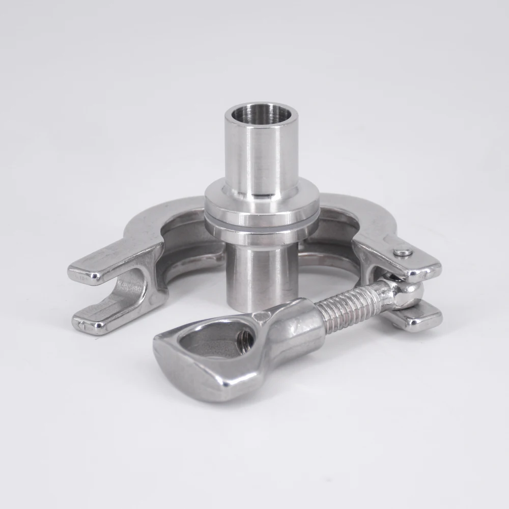 0 5 &quotTri Clamp x 16 мм труба OD нержавеющая сантехника 2 шт. SS304 сварные Наконечники + 1