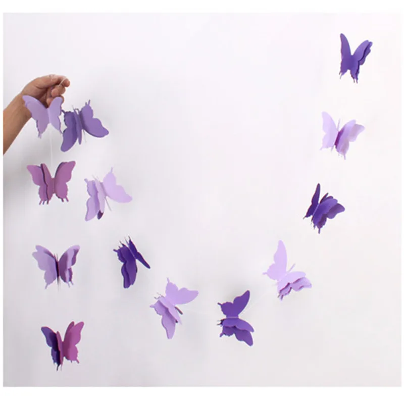 Purple Butterfly 2.8Meters/One Colorful Ribbon Wedding Birthday