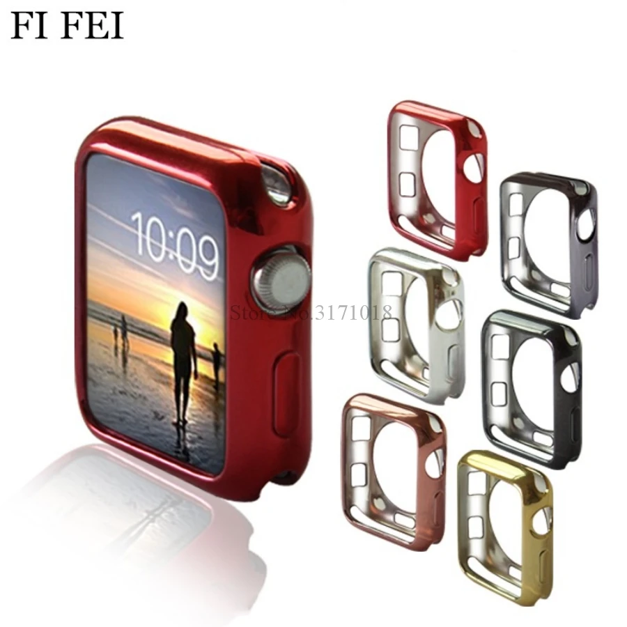 

Ultra-thin Soft tpu Watch Case For Apple Watch Series 1/2/3 38/42mm Cover Case perfect match bumper Shell 38mm 42mm