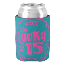 Счастливый номер настраиваемый подарок на день рождения может охладитель для предродовой вечеринки персонализированные могут охладители Beveage держатели для свадьбы