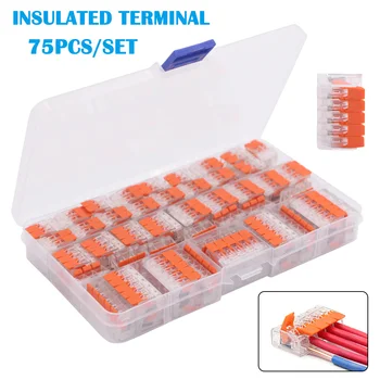 

75Pcs/Set Splicing Conductor Terminals Connectors Assortment Pack TN99