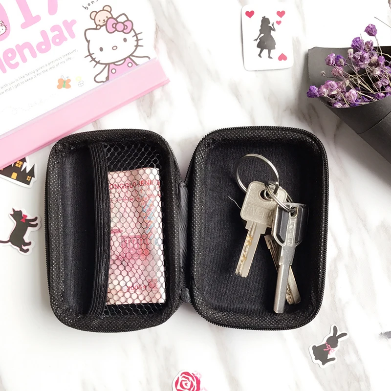 prativerdi Mini Cartoon Earphone Storage Bag Case For Key Coin Hard Holder Box Carrying Hard Hold Memory Card Ear Pads organizer16