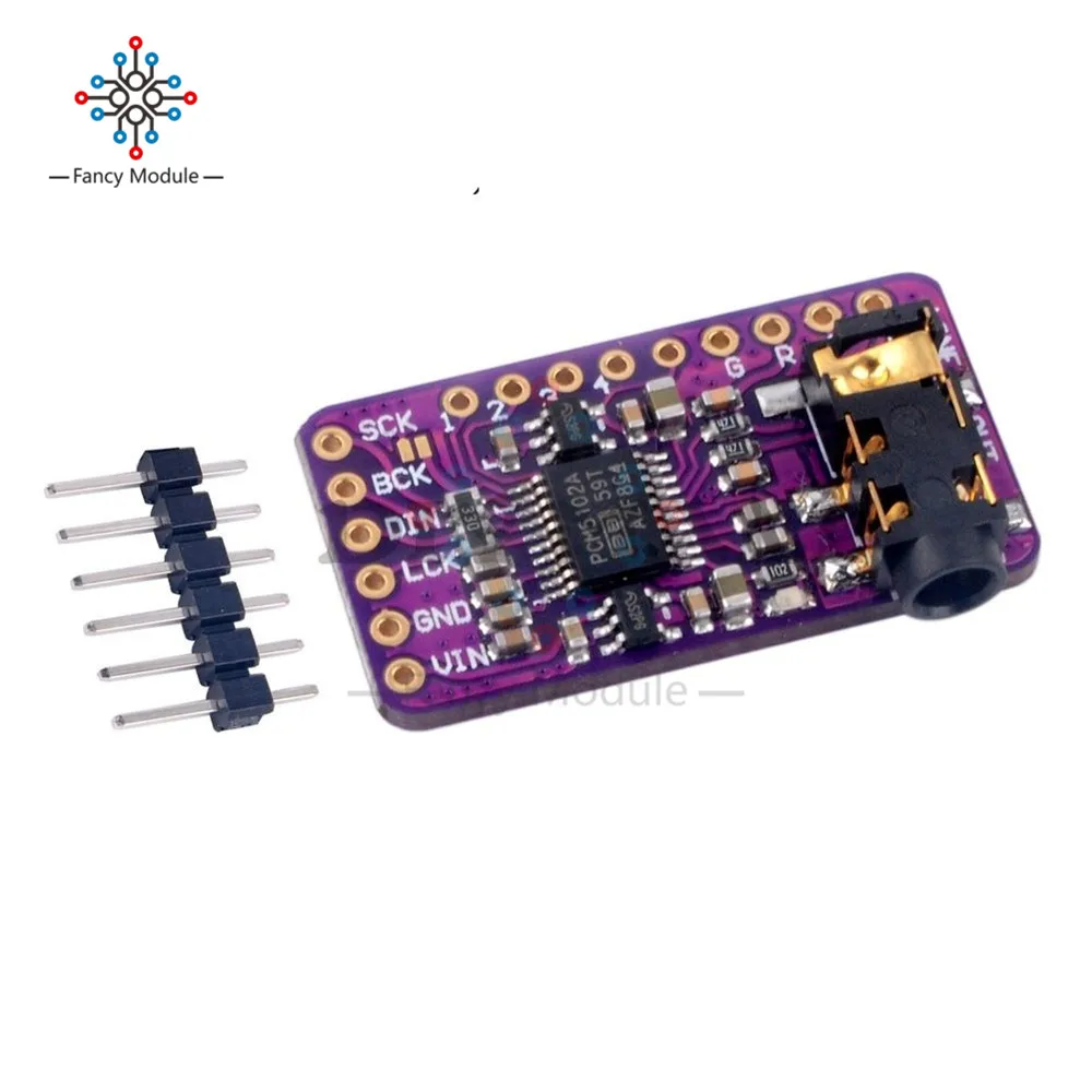 

Interface I2S PCM5102 DAC Decoder GY-PCM5102 I2S Player Module For Raspberry Pi