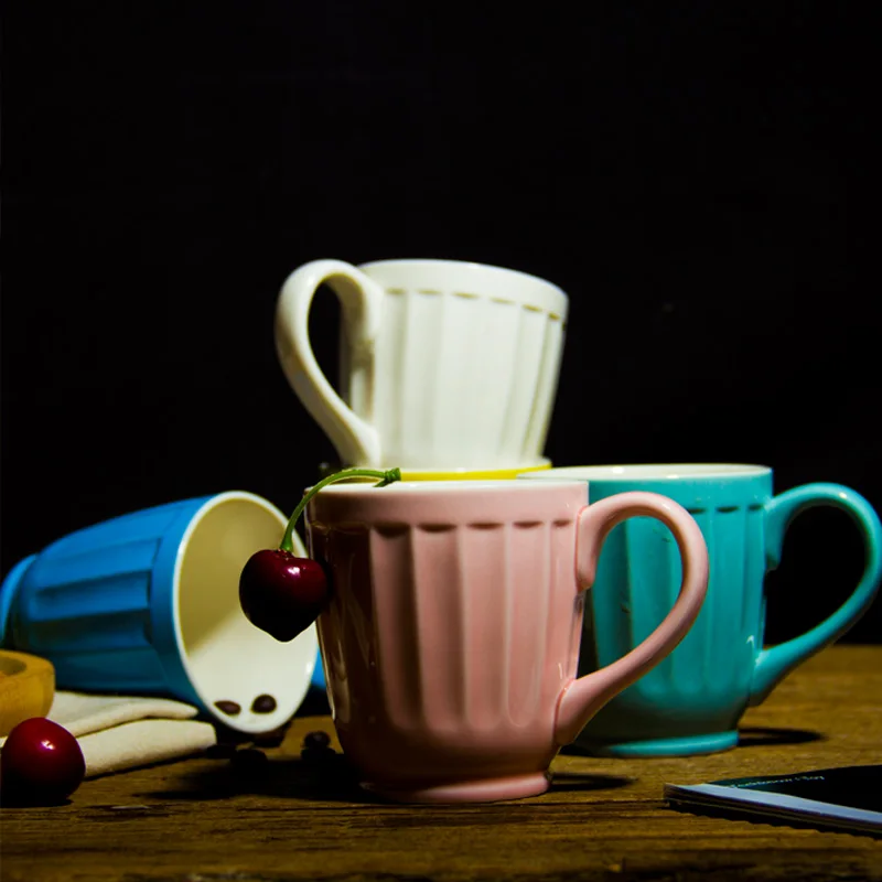 tea coffee cup mugs mug colors colored five optional milk lovers ceramic candy creative breakfast