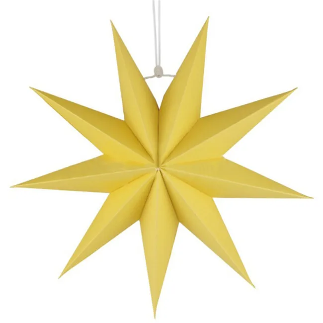 1 шт. декоративные аксессуары для окон в виде звезды оригами украшения для дома фонари подвесные звезды для вечерние украшения 7A2307 - Цвет: Цвет: желтый