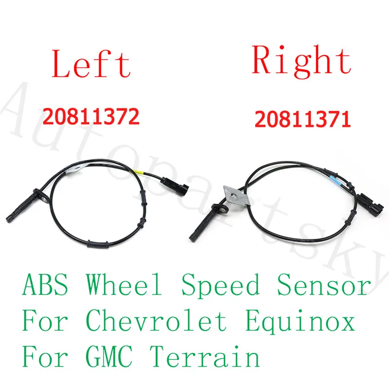 

New 20811372 20811371 Front Left / Right LH RH ABS Wheel Speed Sensor For Chevrolet Equinox for GMC ACDelco Terrain Car Repair