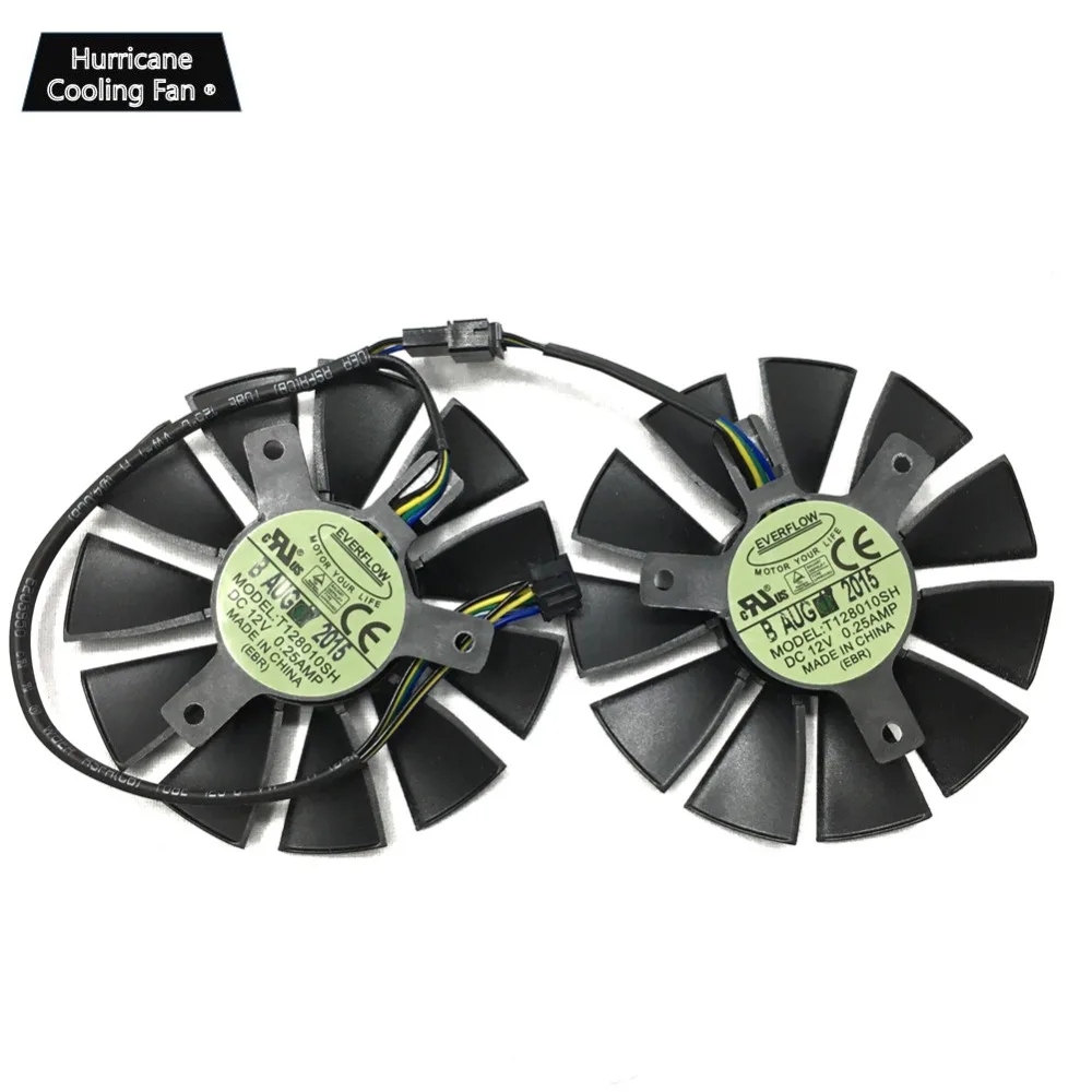 3Pcs//lot T129215SU ASUS STRIX GTX980Ti R9 390 Original Video Card Cooling Fan