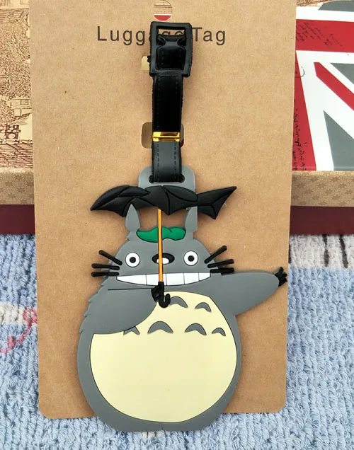 IVYYE Totoro Girl Аниме аксессуары для путешествий багажная бирка на чемодан ID адрес портативный держатель тегов багажная этикетка Новинка - Цвет: see chart