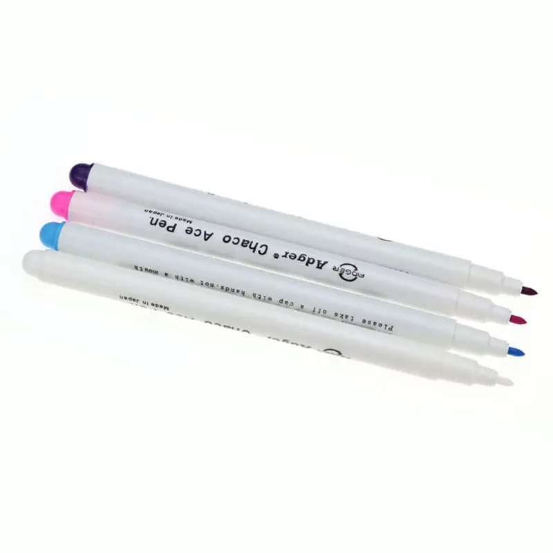 

Hot 6PC Stitch Markers Soluble Sewing Tools Accessory Cross Water Erasable Pens Grommet Ink Fabric Marking Pens Needlework