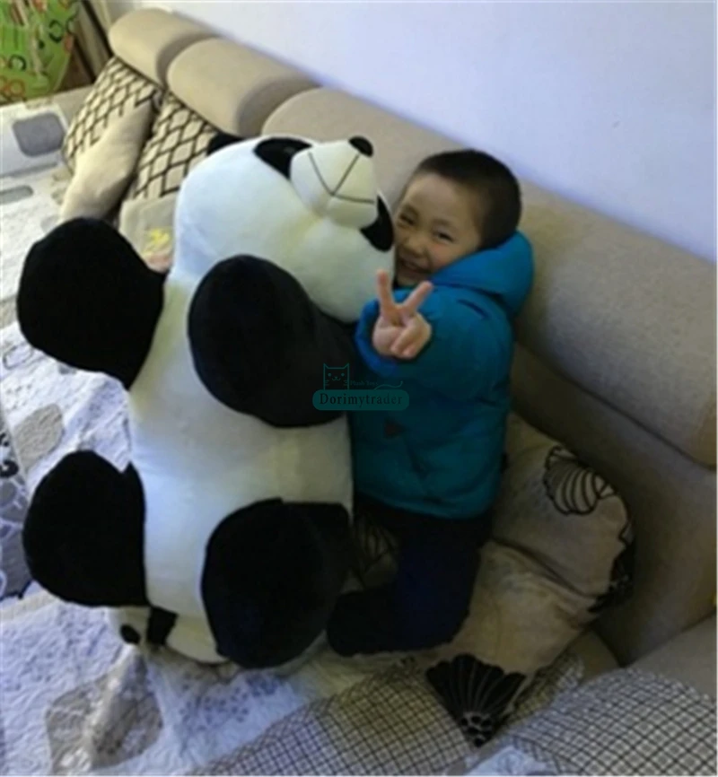 Dorimytrader Милая большая панда плюшевая мягкая набивная кукла животные Подушка-панда игрушки хороший подарок для детей 3 размера DY61138