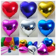 20pcs Event Balloons 10inch Heart Shaped Foil Balloon Large love wedding Happy Bithday Party Decoration Globos Air Ballons