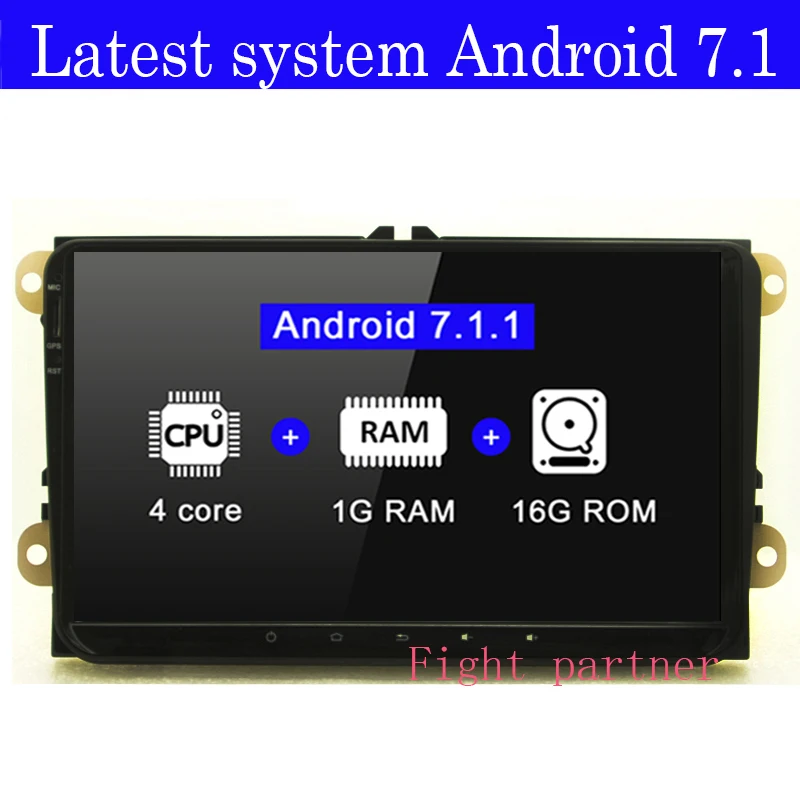 Автомобильный DVD плеер 9 &quotAndroid 7 1 стерео радио для VW GOLF 5 Golf 6 Polo Passat CC Jetta Tiguan Touran GPS