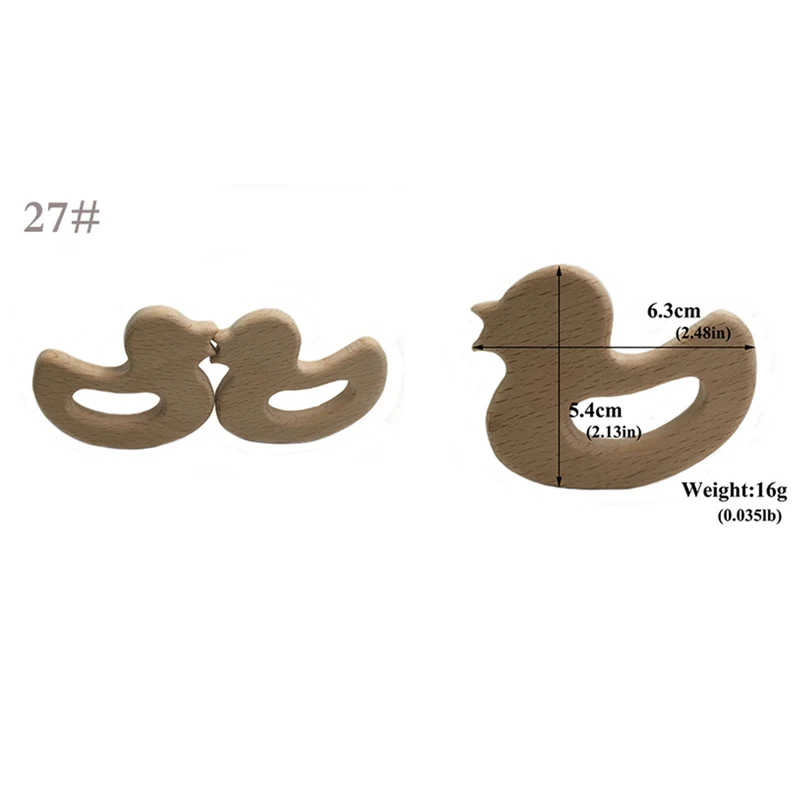 Beli 1 Pcs Baby Teether Beech Kayu Teether Mainan Gigi Bayi Tumbuh Gigi Aksesoris Anak anak Tumbuh Gigi Liontin Keperawatan Pemegang