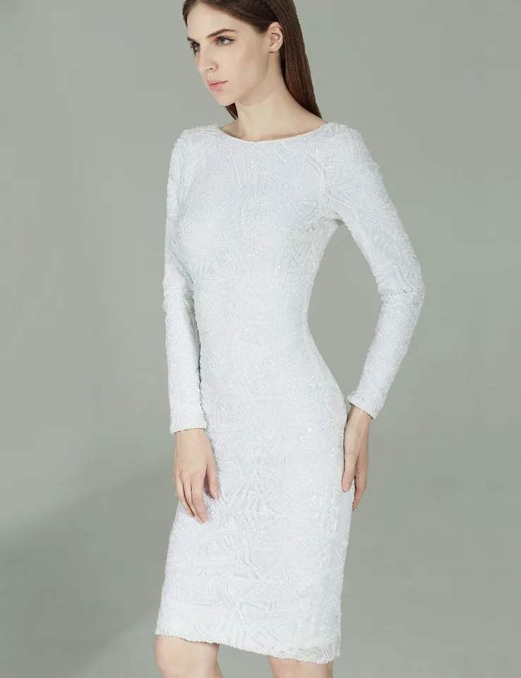 white midi occasion dress