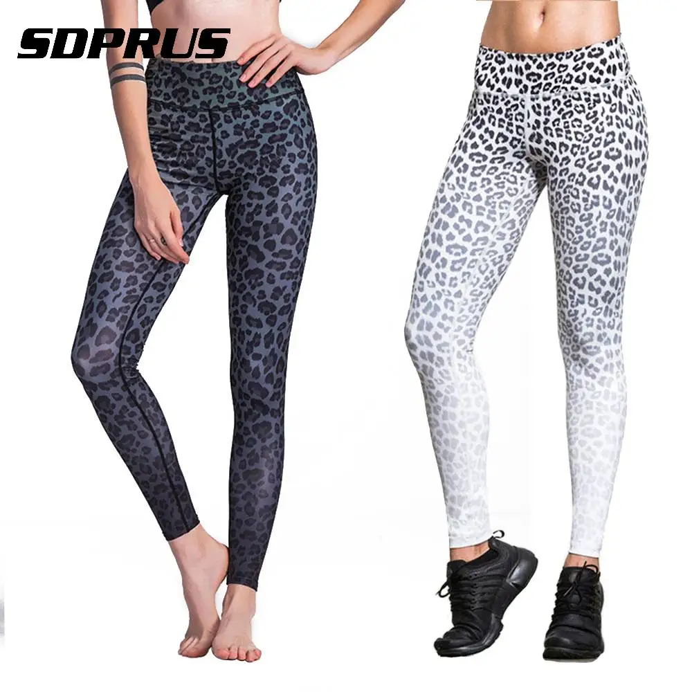 Aliexpress.com : Buy Women Yoga Pants Sexy Leopard Gym Yoga Fitness ...