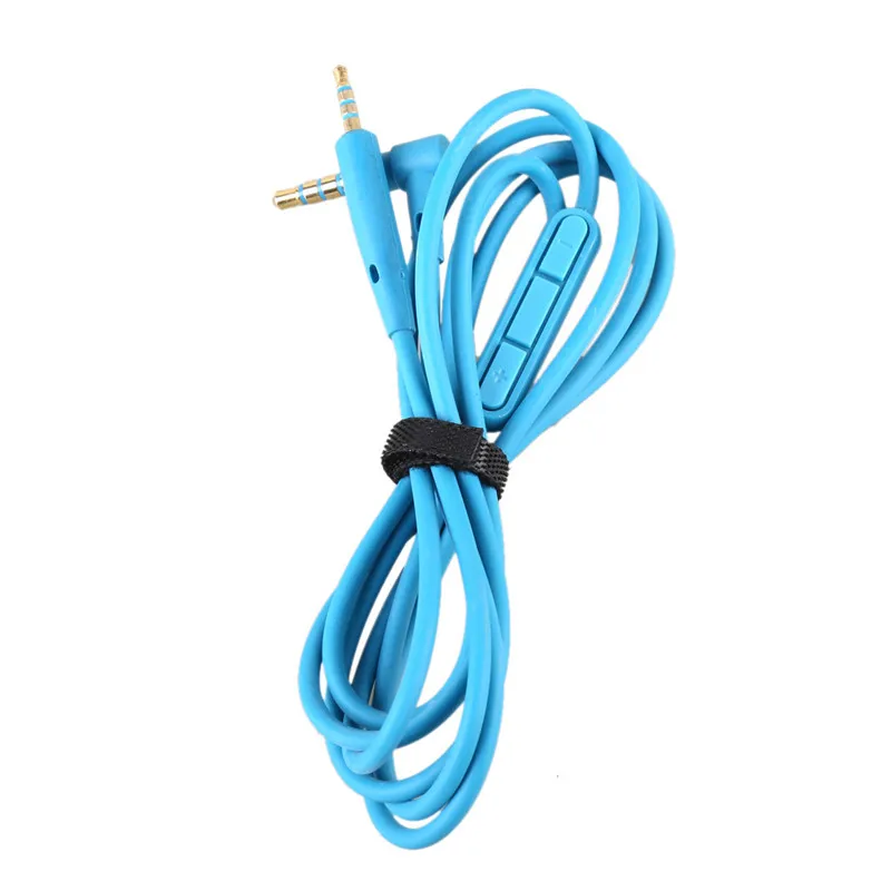 

2pcs/lot Replacement Audio Cable Stereo Wire with Microphone for BOSE for QuietComfort for QC 25 Headphone for iOS Android Blue