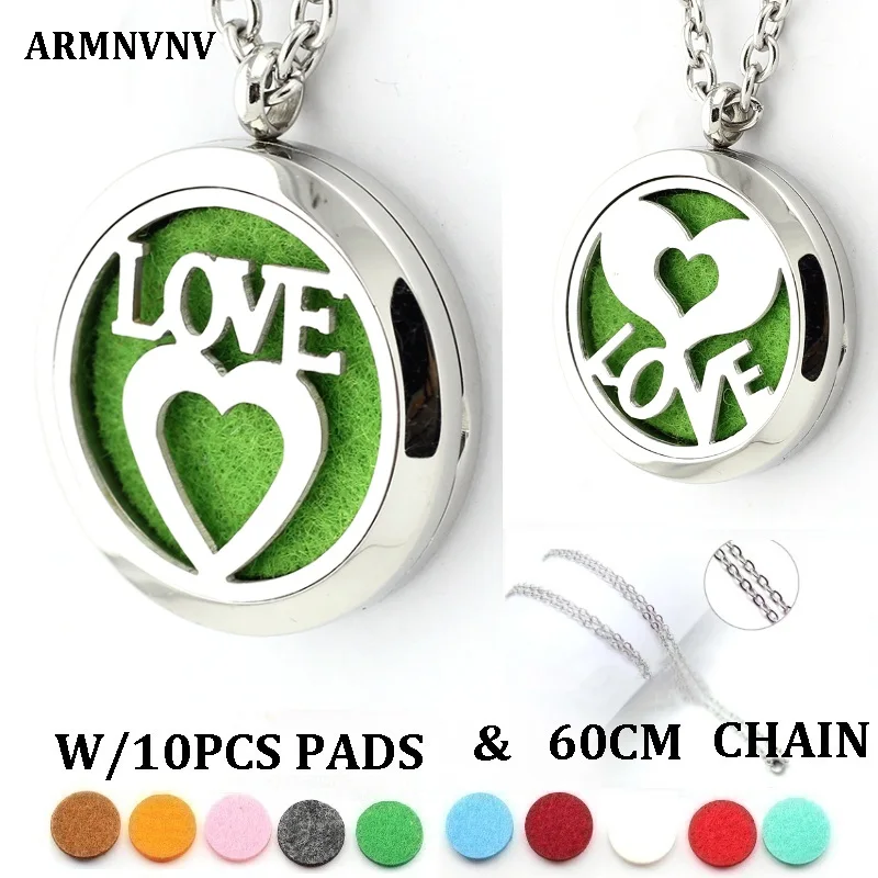 С цепочкой в подарок! ARMNVNV &quotLOVE&quot 30 мм магнитный 316L нержавеющая сталь эфирное