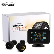 CARCHET font b TPMS b font Dvd Tyre Pressure Monitoring Intelligent System 4 External Sensors LCD