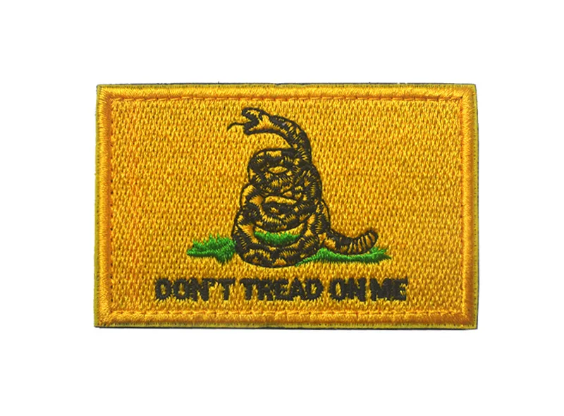 Dont Tread on Me DTOM Тактический Патч крюк назад военные нашивки для поднятия боевого духа Байкер MC combat пользовательские США военные значки для жилета куртки