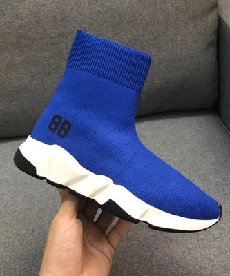 

2018 new elastic socks shoes Korean version of the couple models high to help spring and autumn soft bottom casual knit shoes