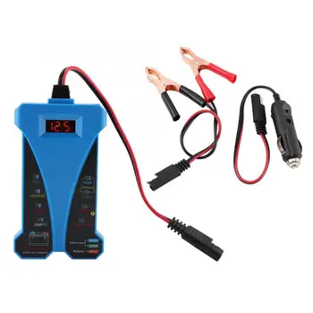 

12V Digital Car Motorcycle Battery Tester Alternator Battery Analyzer Detector 8 LED Indicator tester car battery tester