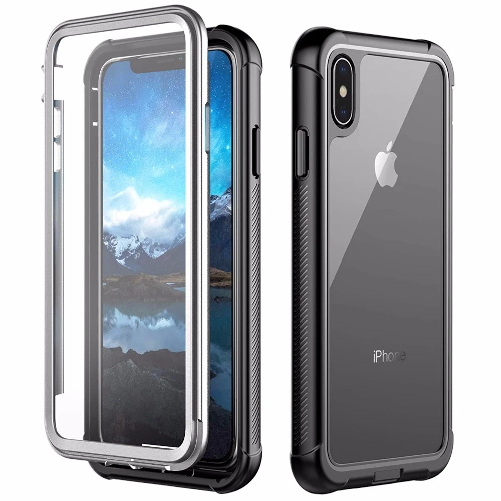 Funda para iPhone XS Max, protección contra golpes, agua, suciedad, nieve, 6,5 cubierta de identificación táctil|Fundas para teléfono| - AliExpress