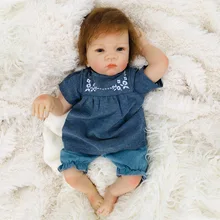 NPK New Boneca Reborn 20inches Soft Silicone Vinyl Dolls 50cm Soft Silicone Reborn Baby Doll Newborn Lifelike Bebe Reborn Dolls NPK New Boneca Reborn 20inches Soft Silicone Vinyl Dolls 50cm Soft Silicone Reborn Baby Doll Newborn Lifelike Bebe Reborn Dolls
