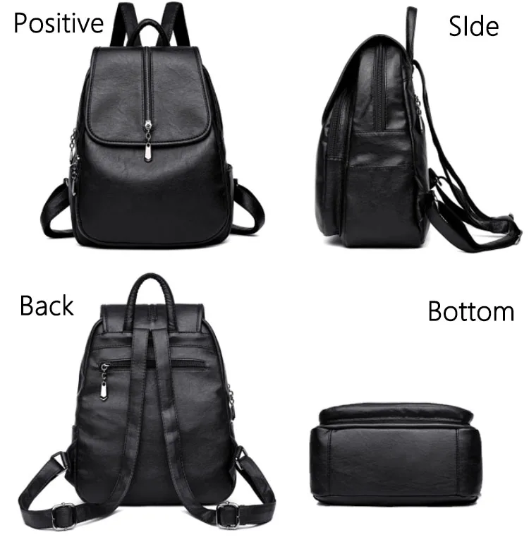 Многофункциональный BackpackWomen; фирменный кожанный рюкзак большой Ёмкость Дорожная сумка на плечо девушки школьная сумка forBags для Women2018