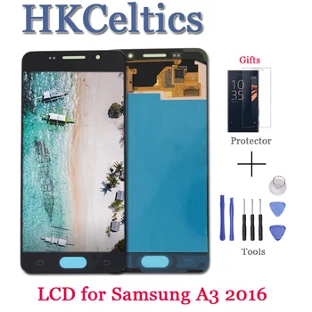 

A310f LCD For SAMSUNG Galaxy A3 2016 A310 A310F Display with Touch Screen Digitizer Replacement Display For Samsung A3 2016 LCD