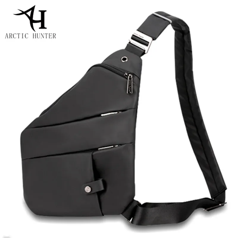 

ARCTIC HUNTER Fashion Chest Bag Men Simple Single Shoulder Bags for Male Crossbody Bag Anti theft Chest pack Black Messenger Bag
