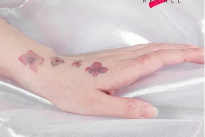 Wyuen цветок вишня цветы водонепроницаемый временная татуировка стикер женский боди-арт поддельные татуировки 9,8X6 см дизайн тату P-015