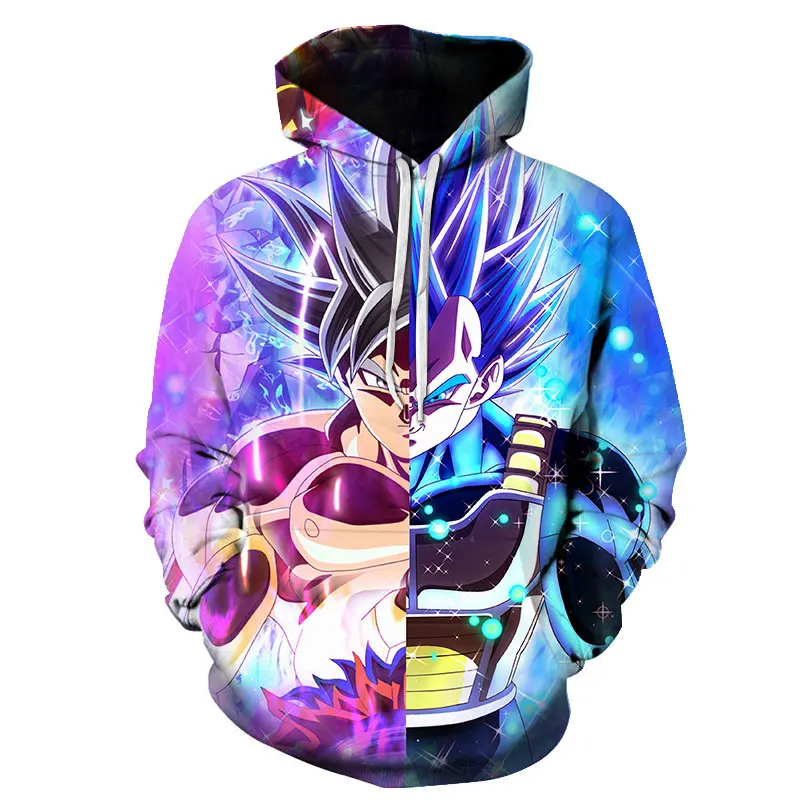 Dragon Ball Z Vegeta resuration толстовки для женщин и мужчин Аниме Супер Саян Гоку/Majin Buu/Piccolo/толстовка с капюшоном DBZ - Цвет: 1635