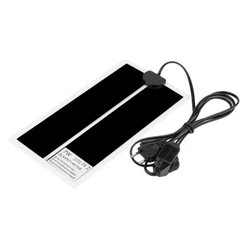 

1pc Extra Thin Design Heat Mat 15x28cm 7W Reptile Brooder Incubator Pet Heating Pad Heating Wire Portable EU Plug 15 Hours & up