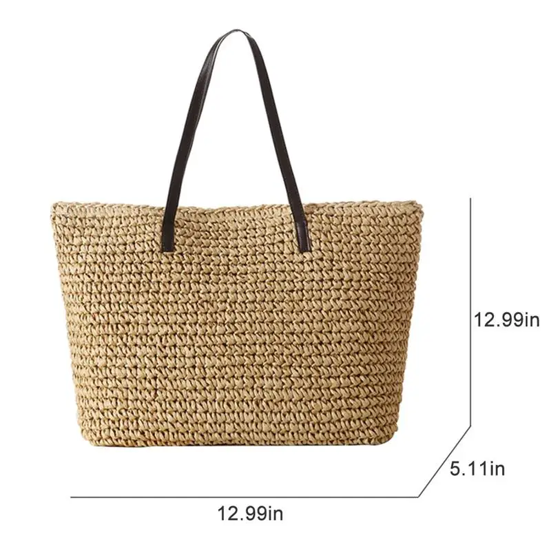women's straw tote bags