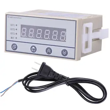 

1 PC Load cell Indicator Weight Sensor 220V High accuracy Weighing Controller Weight Indicator 6-Digit LED Display 2-pin plug