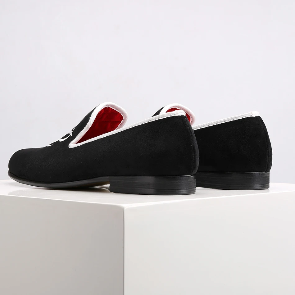 Piergitar informales con letras para hombre, mocasines de terciopelo, con personalidad personalizada, para fiesta y boda, nuevo estilo, 2018|Mocasines| - AliExpress