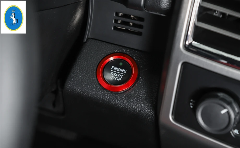 Yimaautotrims новый стиль для Ford F150 2015 2016 2017 2018 металлический пусковой стоп двигатель