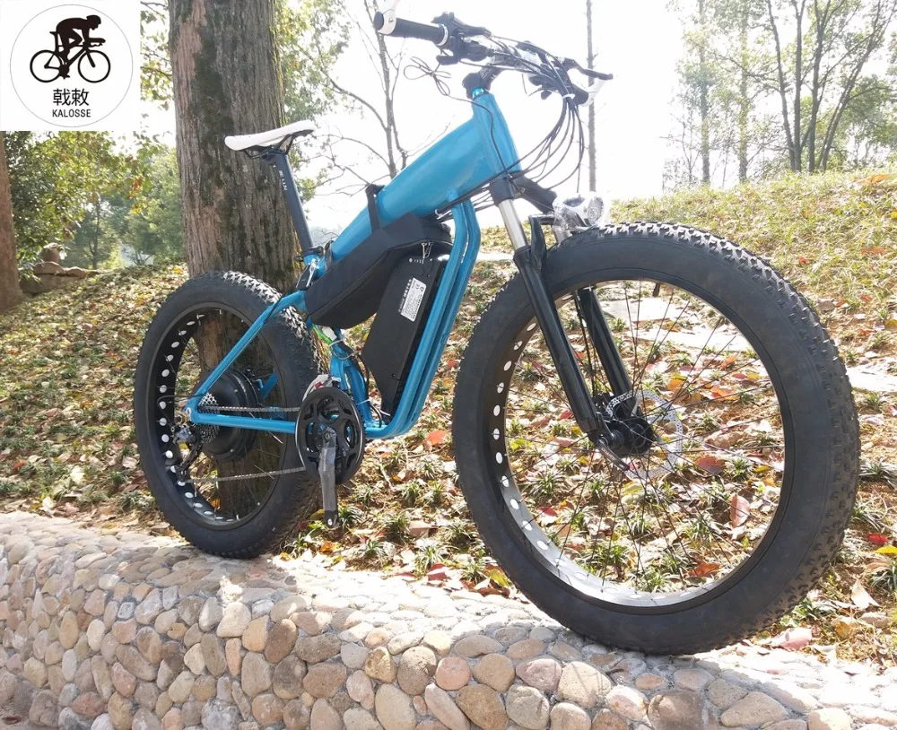 Perfect Kalosse 27S  E bikes   26*4.0 tires   48V 1000W  Hydraulic brakes  electric fat  bike  electrical snow bike 1