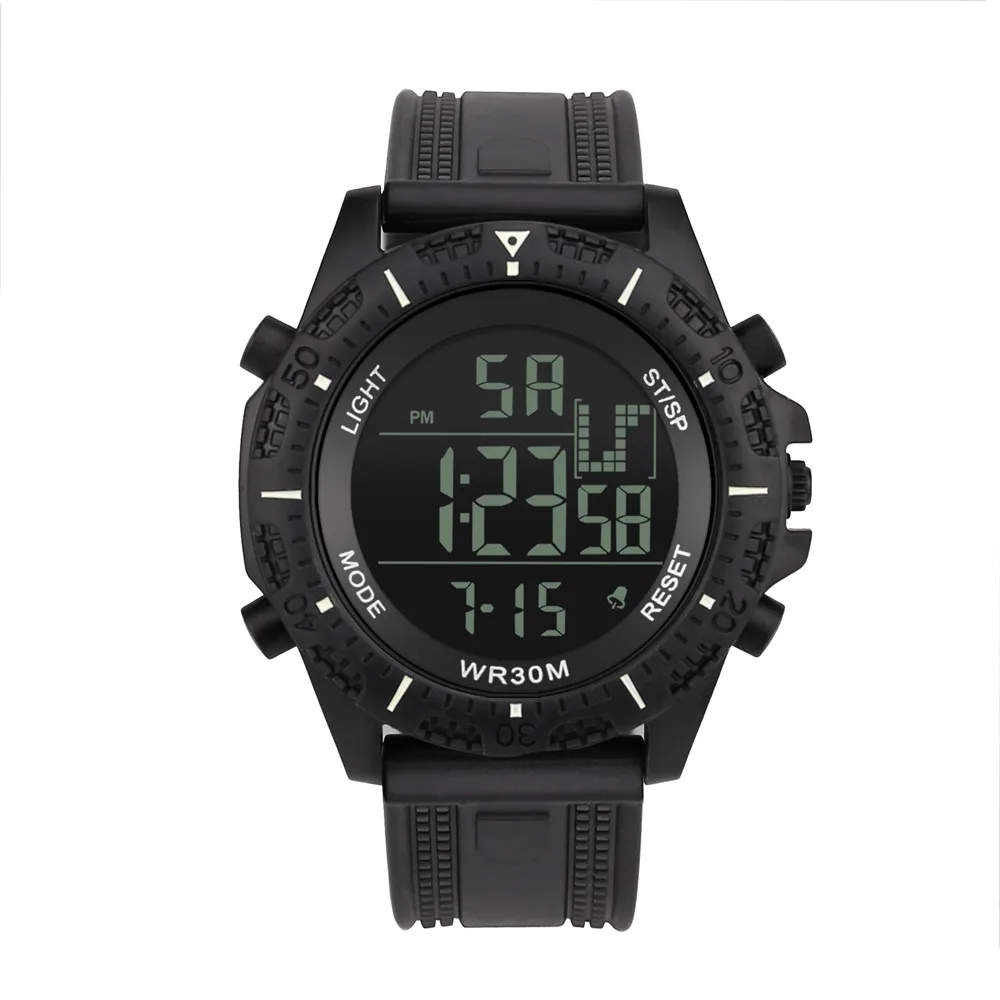 Повседневные электронные наручные часы люксовый бренд мужские спортивные часы для дайвинга мужские модные цифровые светодиодные армейские часы montre homme