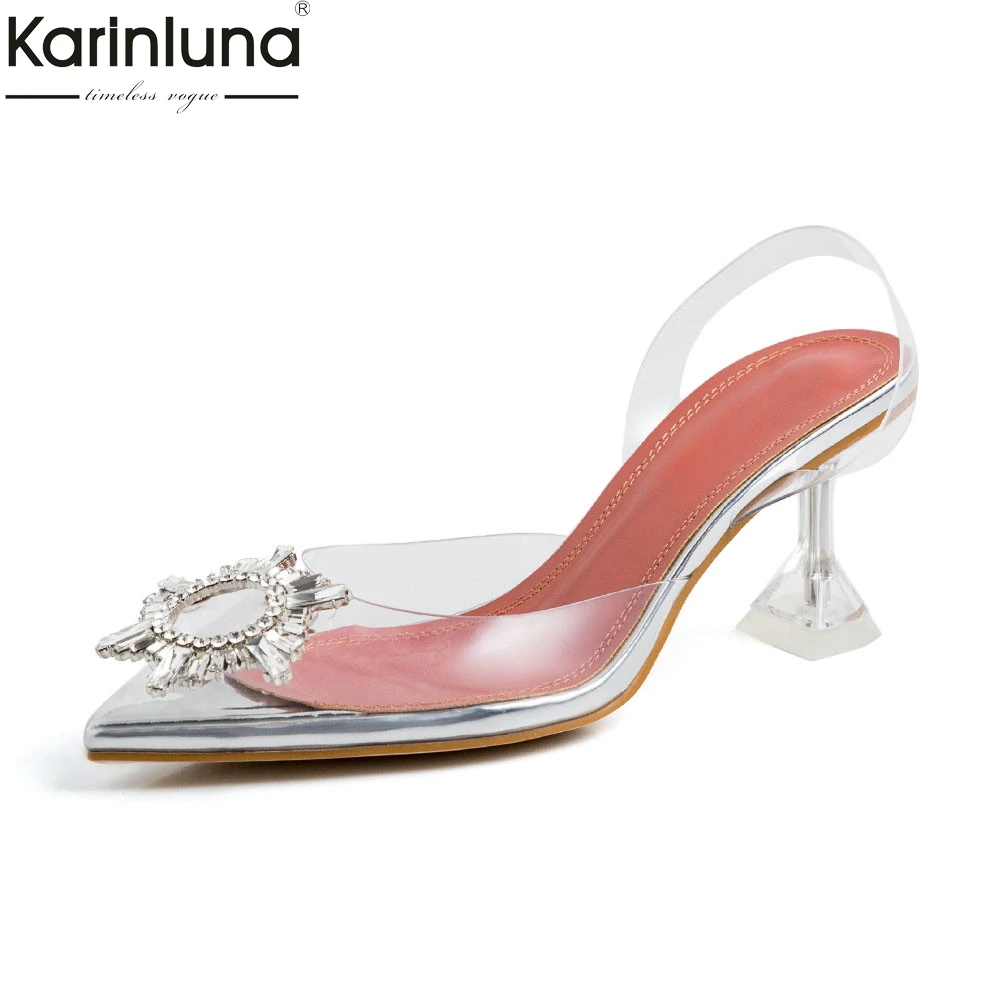 

fashion INS hot luxury crystal ladies high heels shoes woman elegant party ol Prom wedding sexy summer sandals 2019