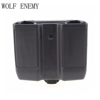 

Double Stack Magazine Pouch Case Universal Pistol Mag Box for Colt 1911, Beretta M92 M9 , Sig P226, HK USP ,Glock 17 19