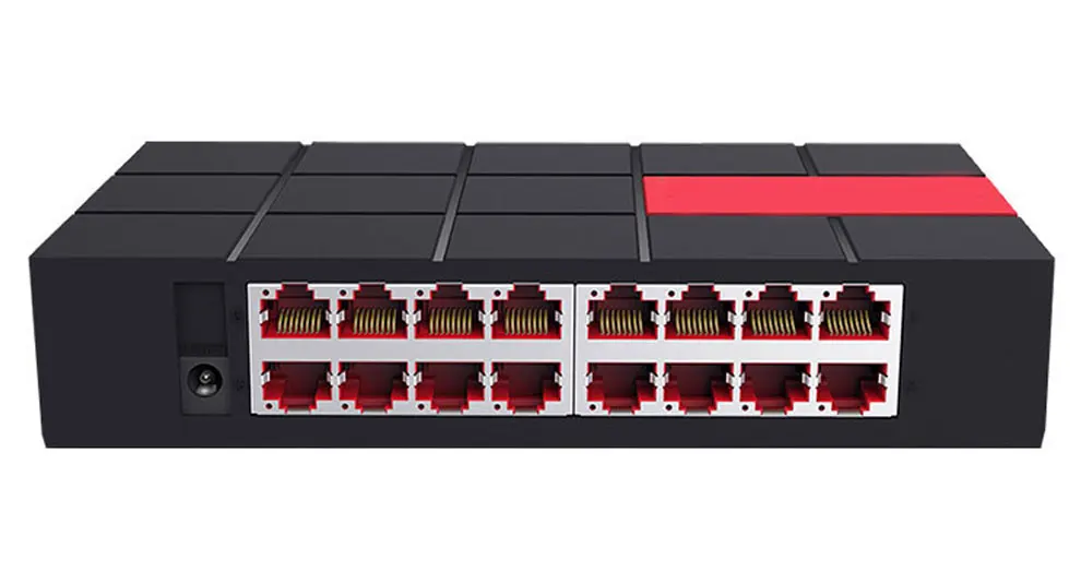 Porta do Switch Hub de Rede Gigabit 1000 Mbps Sg105m Rj45 Lan Fast Ethernet Switching Desktop Shunt 10 16 - 100 2 Transmissão e cabos