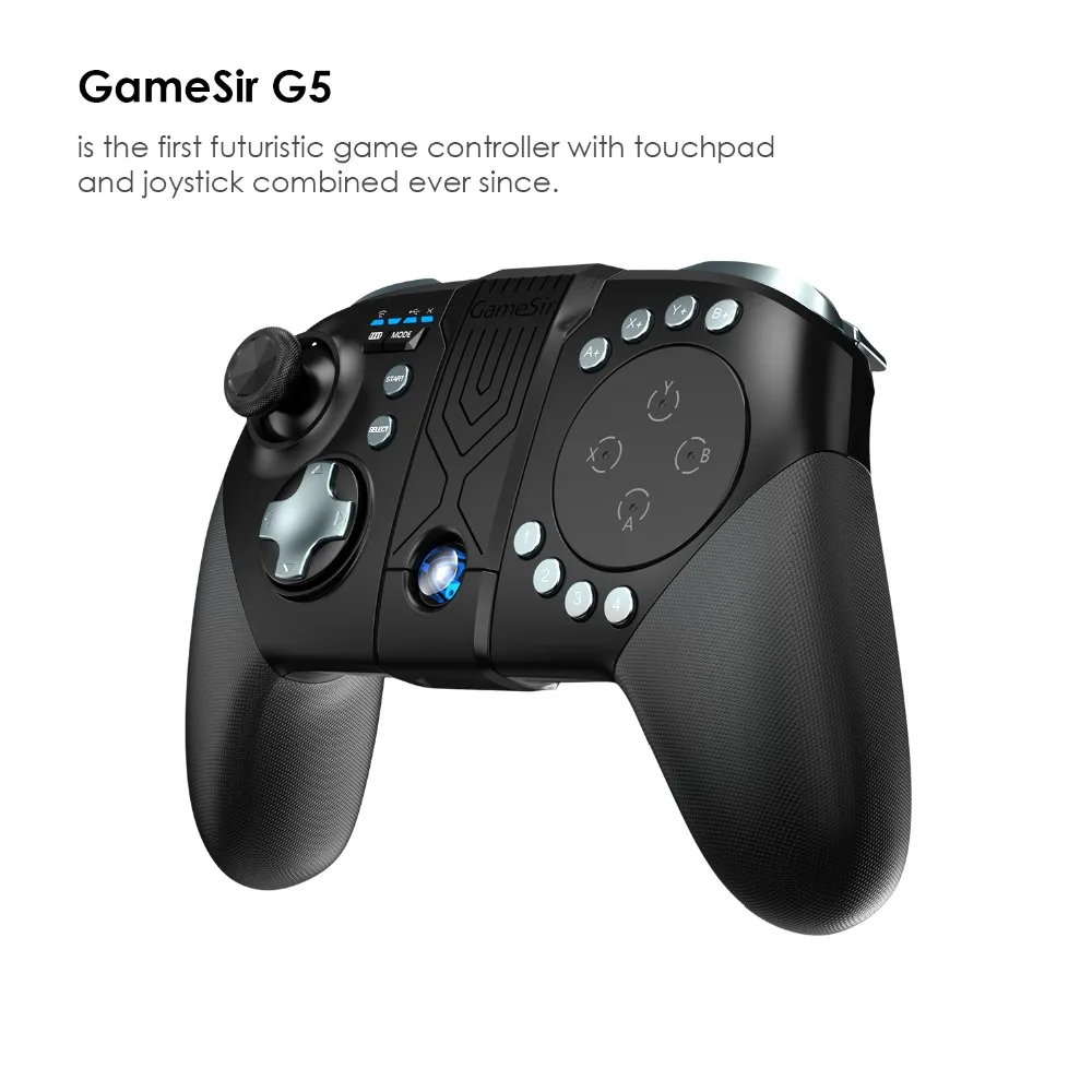 

GameSir G5 with Trackpad and Customizable Buttons, Gaming Controller for MOBA/FPS/Fifth personality Bluetooth Wireless Gamepad