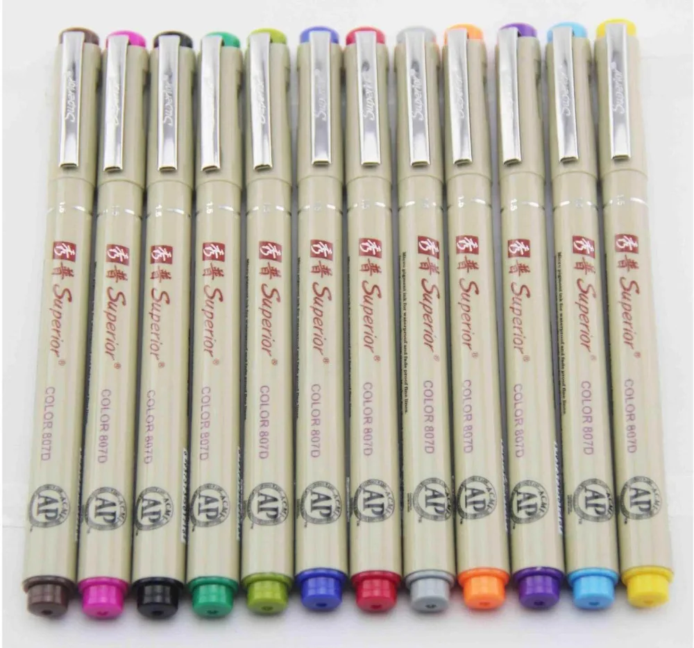 Мягкие Кисти для мультфильмов 12 цветов разноцветные маркеры рисования